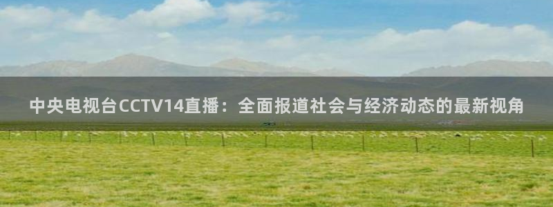 球友体育直播在线观看：中央电视台CCTV14直播：全面报道社会与经济动态的最新视角