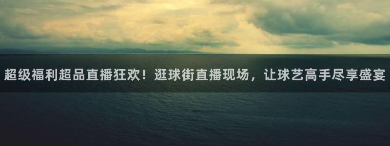 球友直播官网：超级福利超品直播狂欢！逛球街直播现场，让球艺高手尽享盛宴